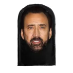 Masque Nicolas Cage photo 3D personnalisé