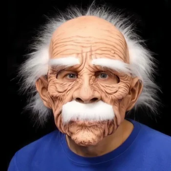 Masque Albert Einstein vieil homme réaliste