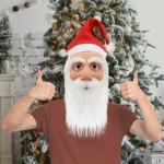 Masque de Père Noël en latex