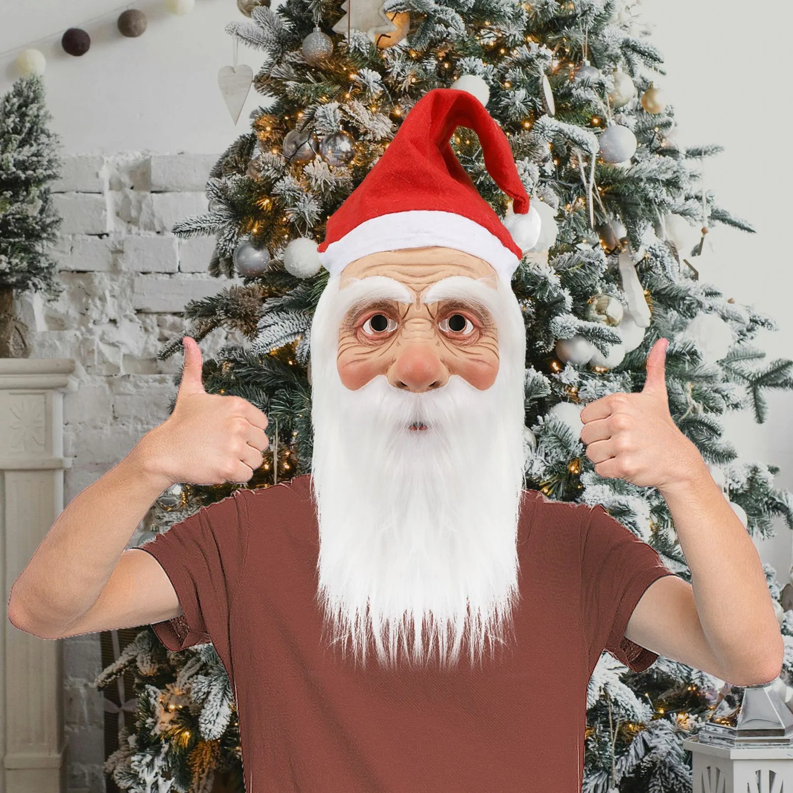 Masque de Père Noël en latex Masque de Père Noël en latex