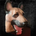 Masque tête de chien berger allemand