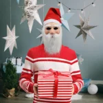 Masque de Père Noël en latex