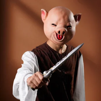 Masque tête de cochon halloween