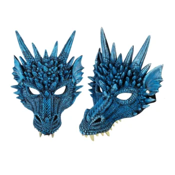 Masque Dragon bleu