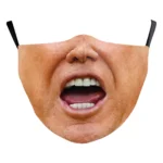 Masque Donald Trump – Bouche ouverte et expression humoristique