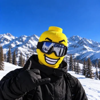 cagoule smiley jaune